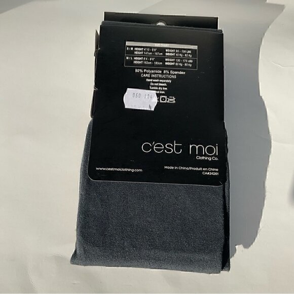 Gray Tights Size S/M New! - Picture 3 of 4